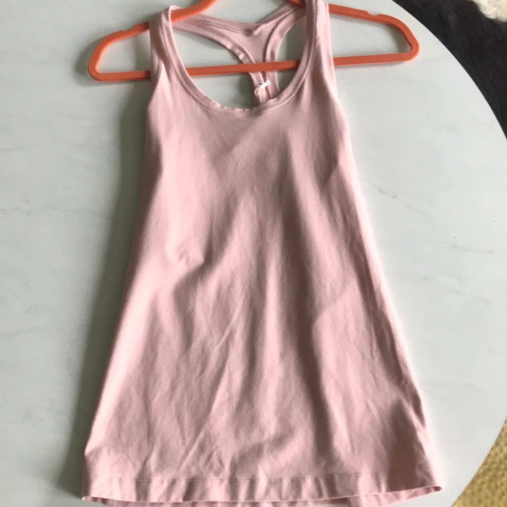 Lululemon pink racerback tank.